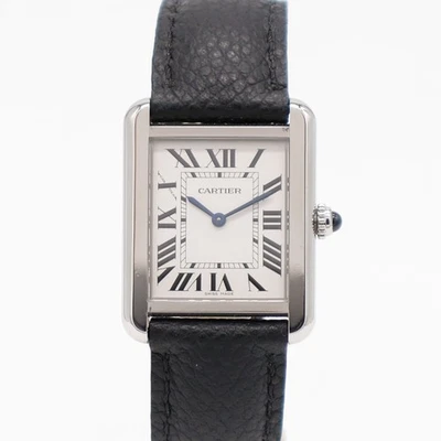 Cartier Tank Solo Small 31mm Steel WSTA0030 3170 Leather Quartz - Image 1 of 4
