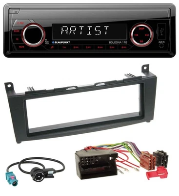 Blaupunkt SD USB 1DIN MP3 AUX Autoradio für Mercedes C-Klasse W204 ab 2007 - Bild 1 von 4