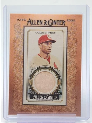 PAUL GOLDSCHMIDT 2020 TOPPS ALLEN & GINTER MINI FRAMED USED PATCH Q5331 - Image 1 of 2
