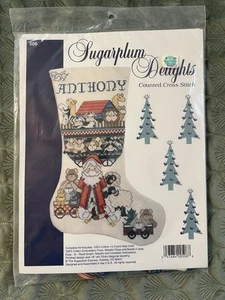 Sugarplum Delights #506 Calza Arca di Noè Kit Punto Croce Sigillato Natale - Foto 1 di 4