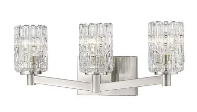 Z-Lite - Aubrey 22,5 pulgadas 3 - Luz de tocador de transición de níquel cepillado claro Foto 1 de 4