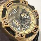 Invicta Men's Scuba Pro Diver Chronograph Gold tone Carbon Fiber Dial SS Watch
