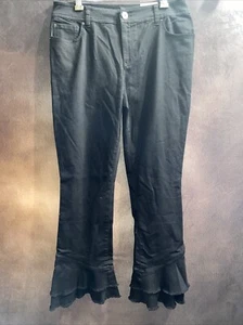 INC 10 NWT Mid Rise Black Kick Flare Jeans Ankle Jeans 🧡 - Picture 1 of 10