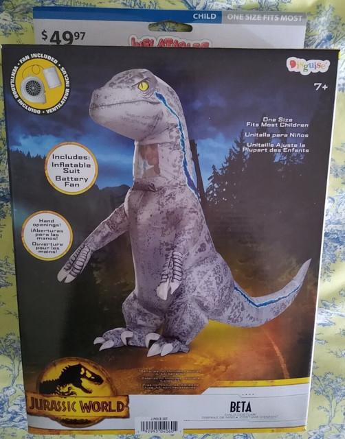 Disfraz inflable para niños Dinosaurio T-Rex Esqueleto Beckon