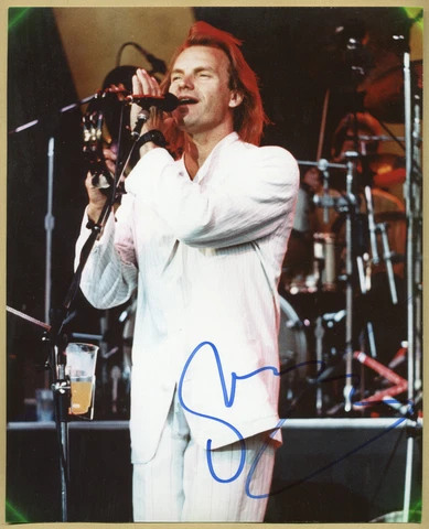 Sting - The Police lead singer - Rare authentic in-person signed photo Cover