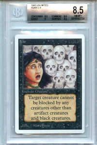 MTG Unlimited Fear BGS 8.5 NM-MT+ Card Magic Amricons WOTC 3724 - Picture 1 of 3