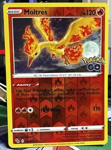 Moltres Reverse Holo Foil Estampillé012/078 Pokémon GO *PACK FRESH* - Photo 1/1