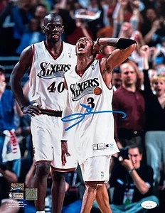 Allen Iverson autographed signed 11x14 photo Philadelphia 76ers NBA JSA COA - Picture 1 of 2