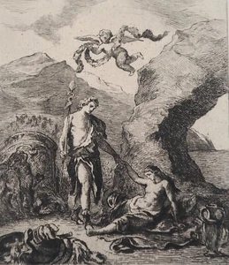 Eugene Delacroix: Allegorie Der Frühlings-, Gravur Signiert, Durand-Ruel, 1873 - Bild 1 von 6