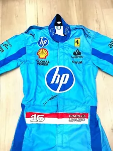 Charles Leclerc handsignierter Miami Ferrari Replica Rennanzug F1 Formel JSA Zertifikat - Bild 1 von 4