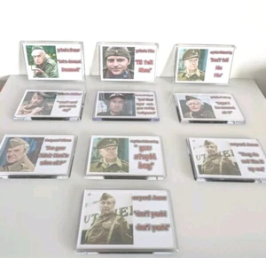 Geburtstagsgeschenk Väter Armee Kühlschrank Magnet Sammlung klassische Linien Jumbo Größe 90-60 mm - Bild 1 von 24
