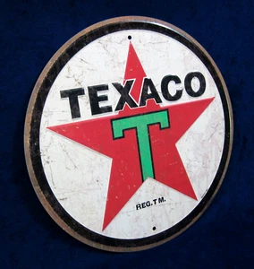 TEXACO 1936 Logo - *US MADE* - geprägtes Blechschild - Man Cave Garage Bar Dekor - Bild 1 von 10