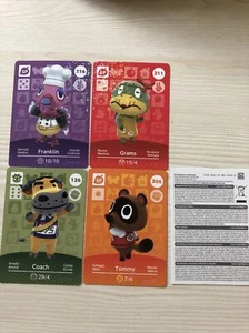 Nintendo Animal Crossing amiibo Karten Shinys Franklin, Gramm, Tommy, auch Coach - Bild 1 von 5