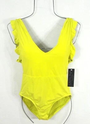 Traje de baño Catalina para mujer talla S amarillo de una pieza con volantes traje de baño resort nuevo con etiquetas Foto 1 de 4