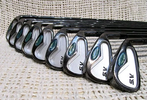 SUN VALLEY GOLF S.V. (3 - PW,SW) 9 Pc Iron Set RH ~ Reg Flex Graphite Shafts - Picture 1 of 9