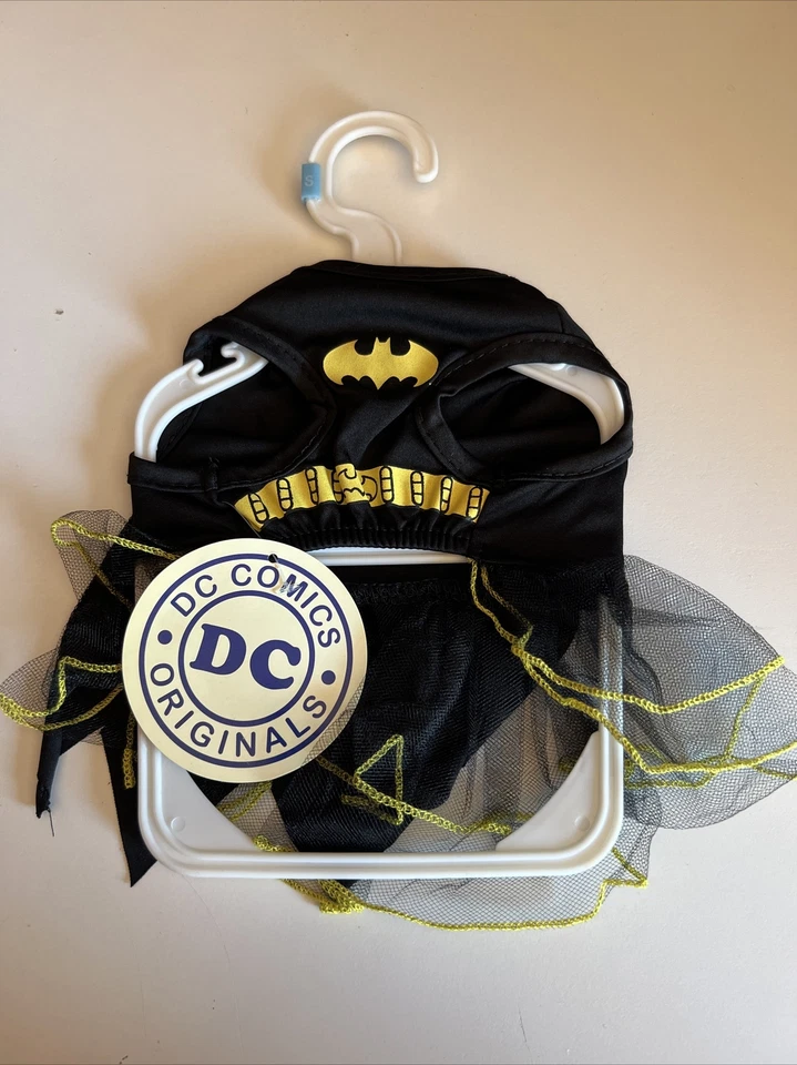 Batman Dress S Small Dog Halloween Pet Costume Tutu Cape Outfit DC Comics Puppy