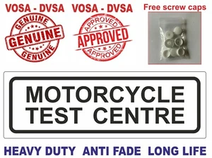 MOT SIGN / MOT SIGNS / MOT SIGN PACK / VOSA DVSA H/DUTY MOTORCYCLE TOP MOT SIGN - Picture 1 of 7