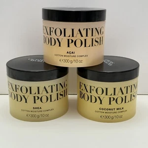 3 Victorias Secret Exfoliating Body Polish COCONUT SHEA ACAI  Shower Sugar Scrub - Picture 1 of 7