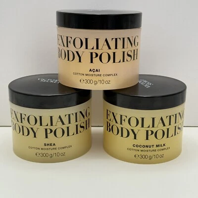 3 Victorias Secret Exfoliating Body Polish COCONUT SHEA ACAI  Shower Sugar Scrub - Image 1 of 4