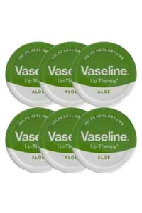 6 X Vaseline Lip Therapy Original Tin Balm Petroleum Jelly With Aloe Vera 20g - Picture 1 of 3