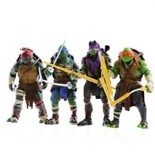 4PCS Lot TMNT Teenage Mutant Ninja Turtles Action Figures Anime Movie Xmas Gift