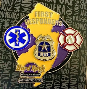 Pin Hard Rock Hotel & Casino Atlantic City Fire Police EMT First Responders 2020 - Imagen 1 de 1
