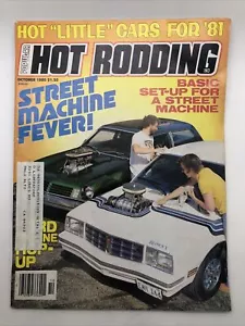 VINTAGE Popular Hot Rodding Magazine October 1980 Street Machine Cars Ford HopUp - Picture 1 of 5