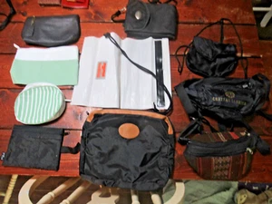 10 -VINTAGE BAGS Fanny PacKS , COACH ,SWANS,TIME,CLINQUE,COTH PURSE,EAGLE CREEK - Picture 1 of 17