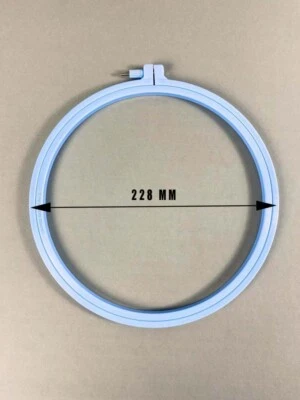 Nurge Plastic Hoops With A Screw, Rim Height 9mm, Diameter 228mm (Blue). Hand - Image 1 of 3