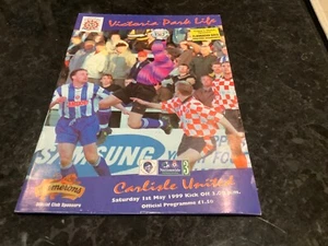 HARTLEPOOL POOLS V CARLISLE PROGRAMME NATIONWIDE DIVISION 3 98/99 1999 - Picture 1 of 2