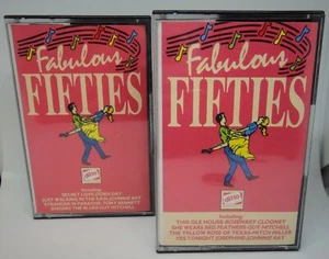 Various ‎– Fabulous Fifties,2 x Cassette Tape Album,Doris Day,Frankie Laine,Ray - Picture 1 of 3