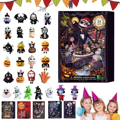 Halloween Advent Calendar 24 Days Countdown Horror Figures Collectible Doll Gift - Image 1 of 4