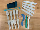Lot Vintage Tupperware Utensils Luggage Tags Sli Saw All Corer Cheese Knife