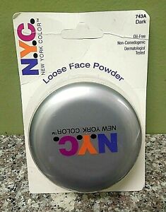 1 ~ NYC Finishing Loose Face Powder # 743A Dark Oil Free Dermatologist Tested