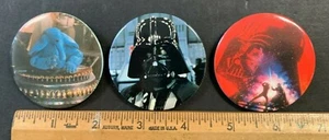 1983 STAR WARS RETURN OF THE JEDI PINS/BUTTON LOT OF 3 (AA) #4 21622 - Picture 1 of 3