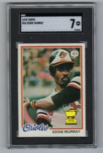 1978 tarjeta de béisbol Topps 36 Eddie Murray Baltimore Orioles clasificación SGC 7 novato - Imagen 1 de 2