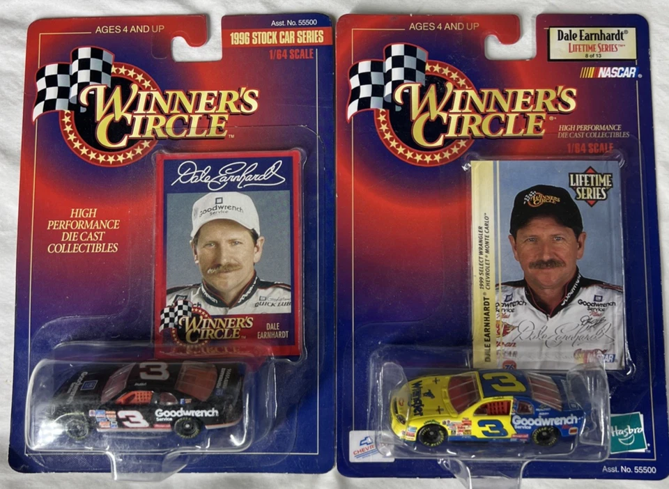 Dale Earnhardt Sr. 1996 & 99 Winners Circle 1:64 Lot of 2 Stock Cars Goodwrench - Image 1 of 4