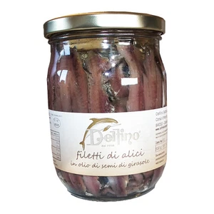 Sardellenfilets Filetti di alici - Premium Sardellen - Delfino - 530g - Italien