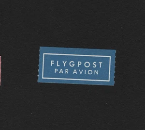 OPC Vintage Flygpost Air Mail Etiquette Label No Gum 32520 - Picture 1 of 1