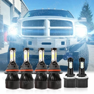 Faros LED altos/bajos y antiniebla para Dodge RAM 1500 2500 3500 1994-2001 Foto 1 de 4