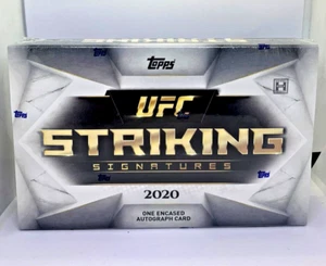 UFC 2020 Topps Striking Signatures Hobby Box Factory Sealed 1 Autograph - Picture 1 of 3