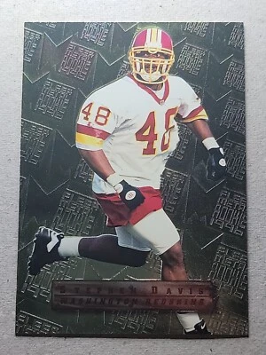 1996 Stephen Davis Fleer Metal Rookie Card RC #127 Washington Redskins  - Image 1 of 2