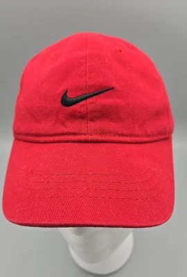 Nike Infant Baby Cap Adjustable Hat Red Just Do It Swish - Image 1 of 4
