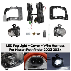 Pair Front Bumper LED Fog Light Kit W/DOT SAE For Nissan Pathfinder 2023 2024 MU - Picture 1 of 19