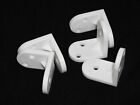 * Pack of 20 X White Plastic Angle Brackets  for Furniture Assembly &amp; Repair *