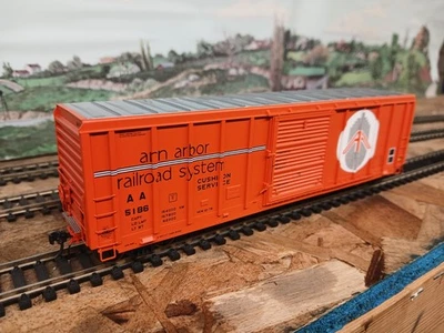 HO ExactRail Ann Arbor 5186 PS 5344 50' Boxcar EP-80913-3 KDs - Image 1 of 4