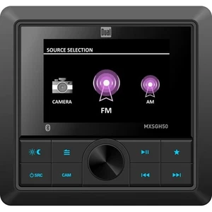 Radio da barca stereo marina doppia MXSGH50 | Ricevitore multimediale foro misuratore con Bluetooth - Foto 1 di 4