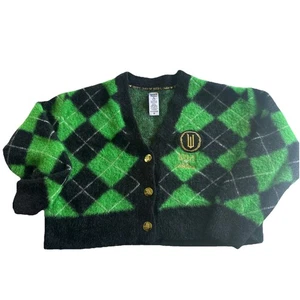 Wicked Justice Pullover schwarz & grün kariert Größe S 7/8 Mädchen Oz Elphaba - Bild 1 von 15