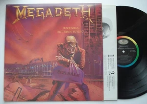 MEGADETH Peace Sells But Who's Buying EX CAPITOL'86 vinyl LP w/inner Metallica - Imagen 1 de 4
