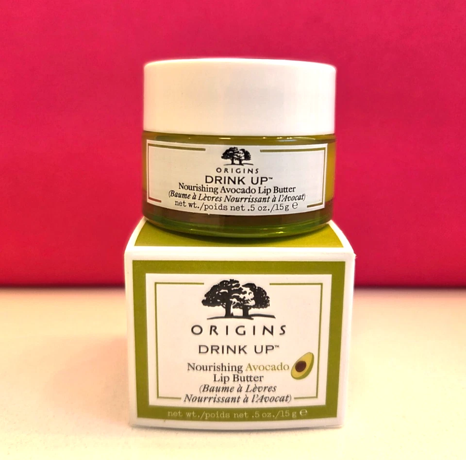 Origins пить вверх питательный авокадо масло для губ 0,5 унций новый в коробке - Изображение 1 из 4